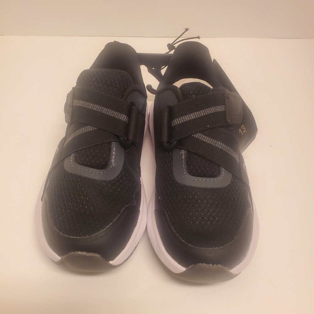 Athletic works boys black and white shoes size 13